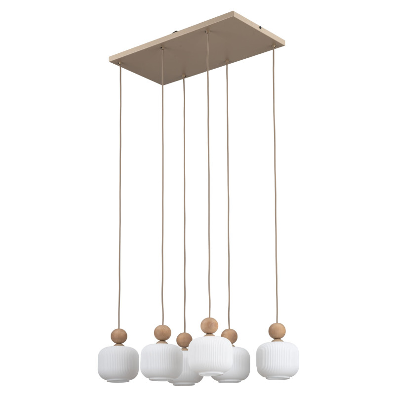 Lampa wisząca szklana 6 punktowa Ballo - TK Lighting