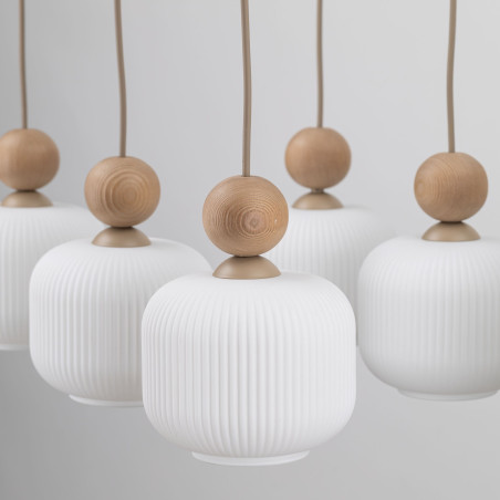 Lampa wisząca szklana 6 punktowa Ballo - TK Lighting