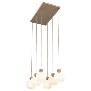 Lampa wisząca szklana 6 punktowa Ballo - TK Lighting