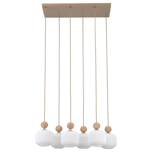Lampa wisząca szklana 6 punktowa Ballo - TK Lighting