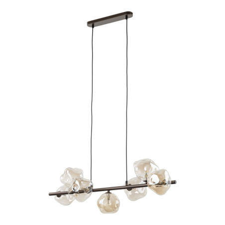 Lampa wisząca szklana Lava Brown TK Lighting - 7 punktów, 90cm