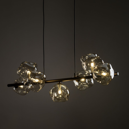Lampa wisząca szklana Lava Brown TK Lighting - 7 punktów, 90cm