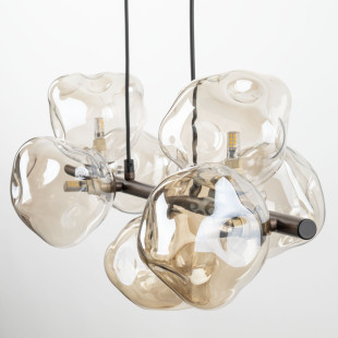 Lampa wisząca szklana Lava Brown TK Lighting - 7 punktów, 90cm