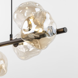 Lampa wisząca szklana Lava Brown TK Lighting - 7 punktów, 90cm
