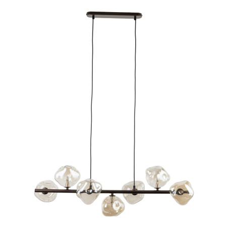 Lampa wisząca szklana Lava Brown TK Lighting - 7 punktów, 90cm