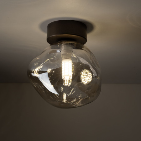 Plafon szklany Lava Brown TK Lighting | Modern, 17cm