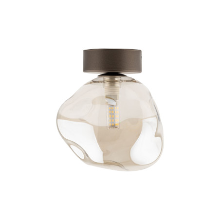 Plafon szklany Lava Brown TK Lighting | Modern, 17cm