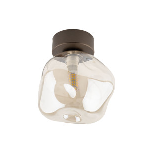 Plafon szklany Lava Brown TK Lighting | Modern, 17cm