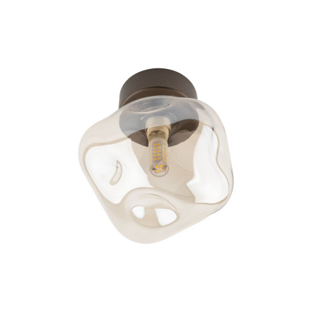 Plafon szklany Lava Brown TK Lighting | Modern, 17cm