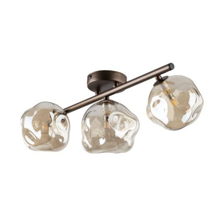 Palafon szklany 3 punktowy Lava Brown TK Lighting | Oświetlenie
