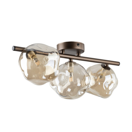Palafon szklany 3 punktowy Lava Brown TK Lighting | Oświetlenie