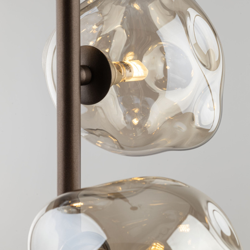 Lampa wisząca szklana Lava Brown TK Lighting | Modern 3 punkty