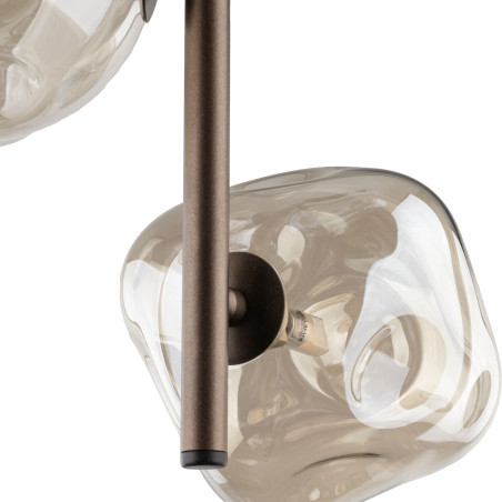 Lampa wisząca szklana Lava Brown TK Lighting | Modern 3 punkty