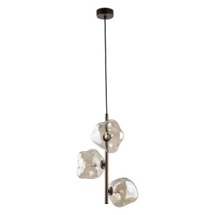 Lampa wisząca szklana Lava Brown TK Lighting | Modern 3 punkty