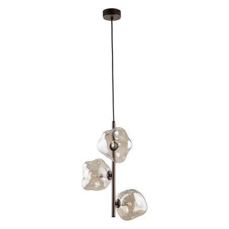 Lampa wisząca szklana Lava Brown TK Lighting | Modern 3 punkty