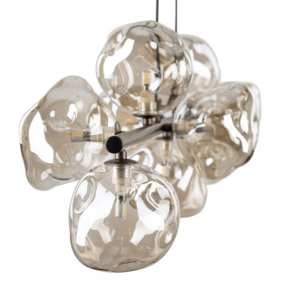 Lampa wisząca szklana Lava Brown TK Lighting | 9 punktów, 116cm