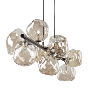 Lampa wisząca szklana Lava Brown TK Lighting | 9 punktów, 116cm
