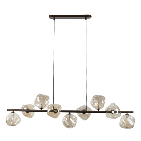 Lampa wisząca szklana Lava Brown TK Lighting | 9 punktów, 116cm