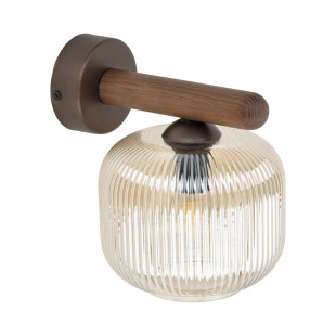 Kinkiet szklany retro Salvia TK Lighting | Brązowy, E14