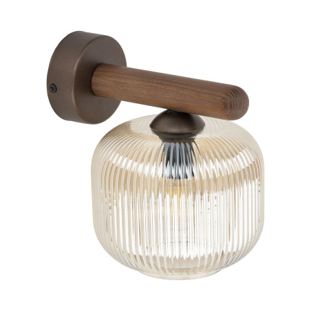 Kinkiet szklany retro Salvia TK Lighting | Brązowy, E14
