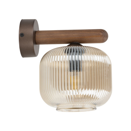 Kinkiet szklany retro Salvia TK Lighting | Brązowy, E14