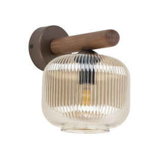 Kinkiet szklany retro Salvia TK Lighting | Brązowy, E14
