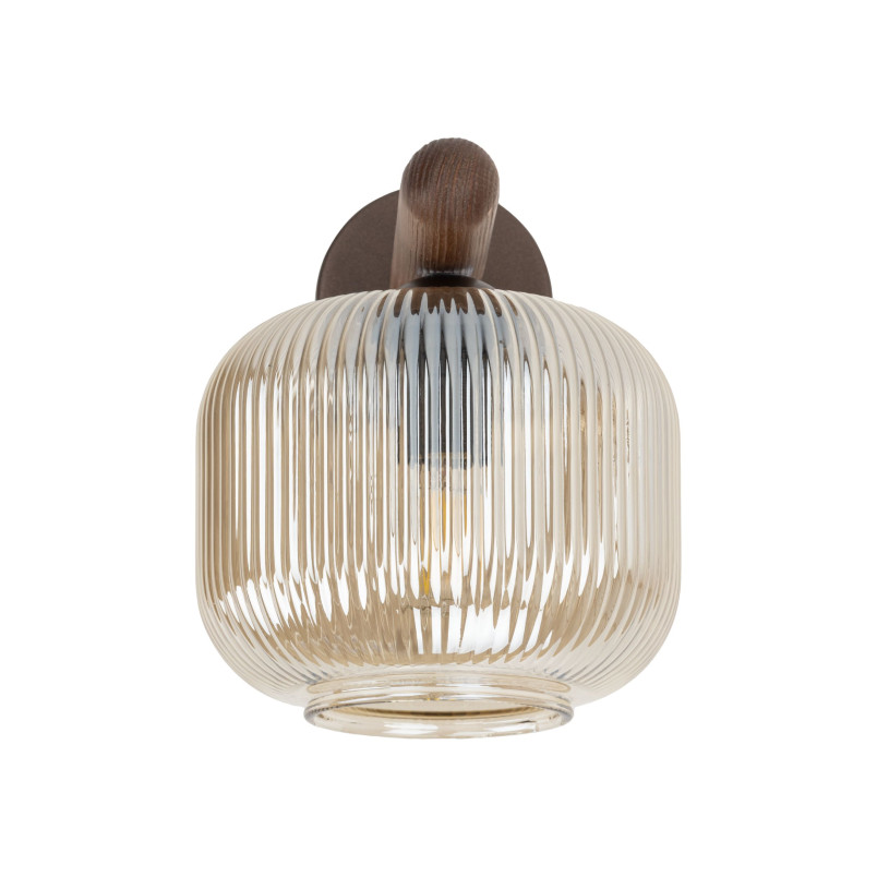 Kinkiet szklany retro Salvia TK Lighting | Brązowy, E14