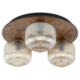 Plafon szklany 3-punktowy retro Salvia TK Lighting | 42cm