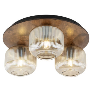 Plafon szklany 3-punktowy retro Salvia TK Lighting | 42cm
