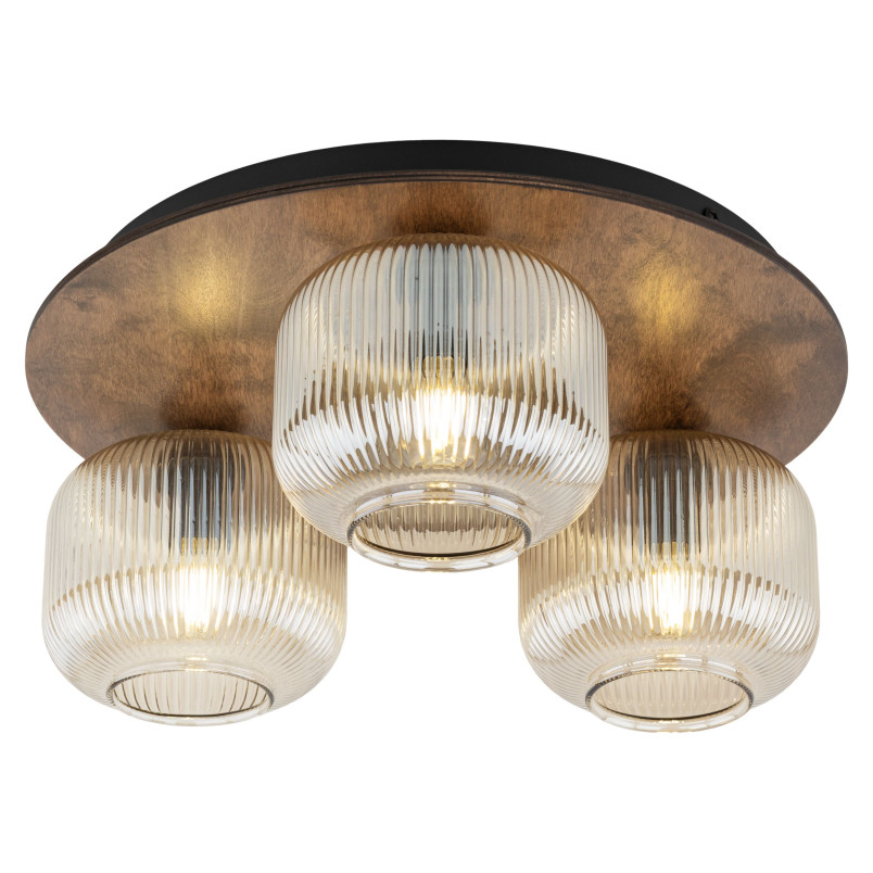 Plafon szklany 3-punktowy retro Salvia TK Lighting | 42cm
