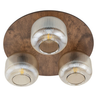 Plafon szklany 3-punktowy retro Salvia TK Lighting | 42cm