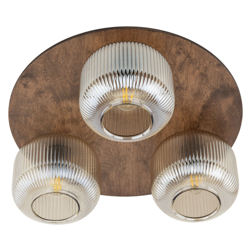 Plafon szklany 3-punktowy retro Salvia TK Lighting | 42cm