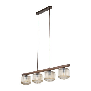 Lampa wisząca Salvia - 4 punkty, szkło ryflowane, TK Lighting