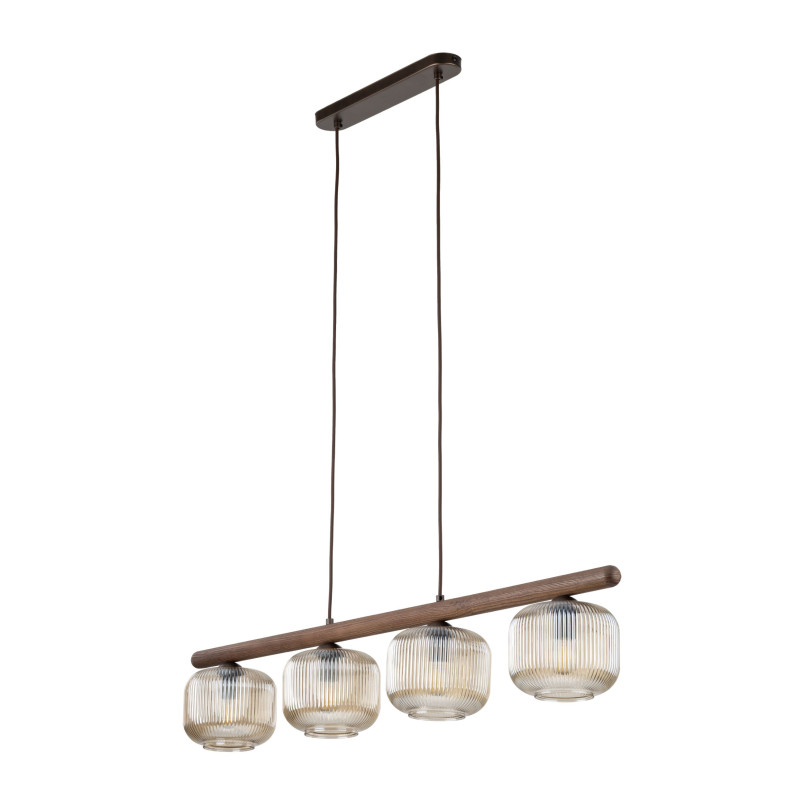 Lampa wisząca Salvia - 4 punkty, szkło ryflowane, TK Lighting