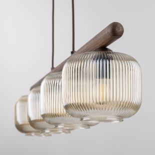 Lampa wisząca Salvia - 4 punkty, szkło ryflowane, TK Lighting