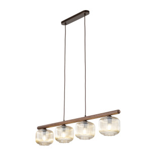 Lampa wisząca Salvia - 4 punkty, szkło ryflowane, TK Lighting