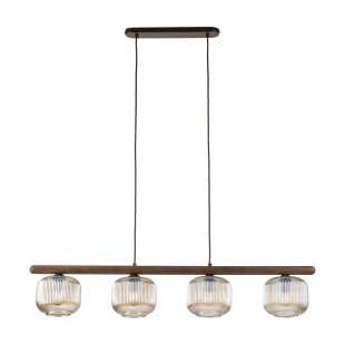 Lampa wisząca Salvia - 4 punkty, szkło ryflowane, TK Lighting