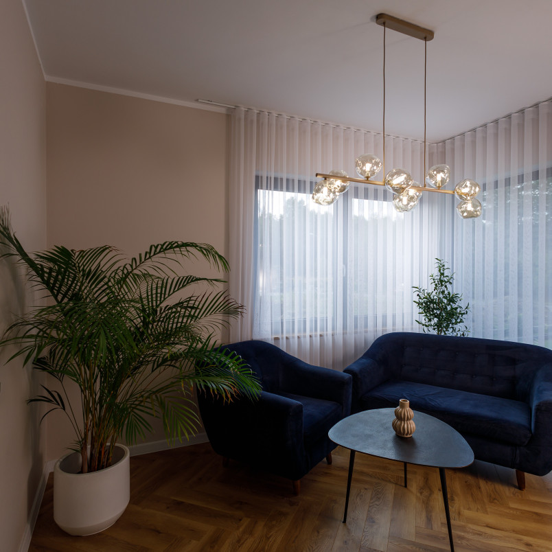 Lampa wisząca szklana Lava Sabia TK Lighting | Modern | 116cm