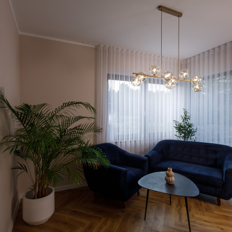 Lampa wisząca szklana Lava Sabia TK Lighting | Modern | 116cm