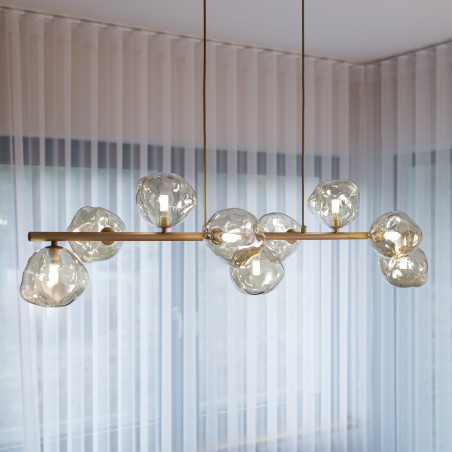 Lampa wisząca szklana Lava Sabia TK Lighting | Modern | 116cm