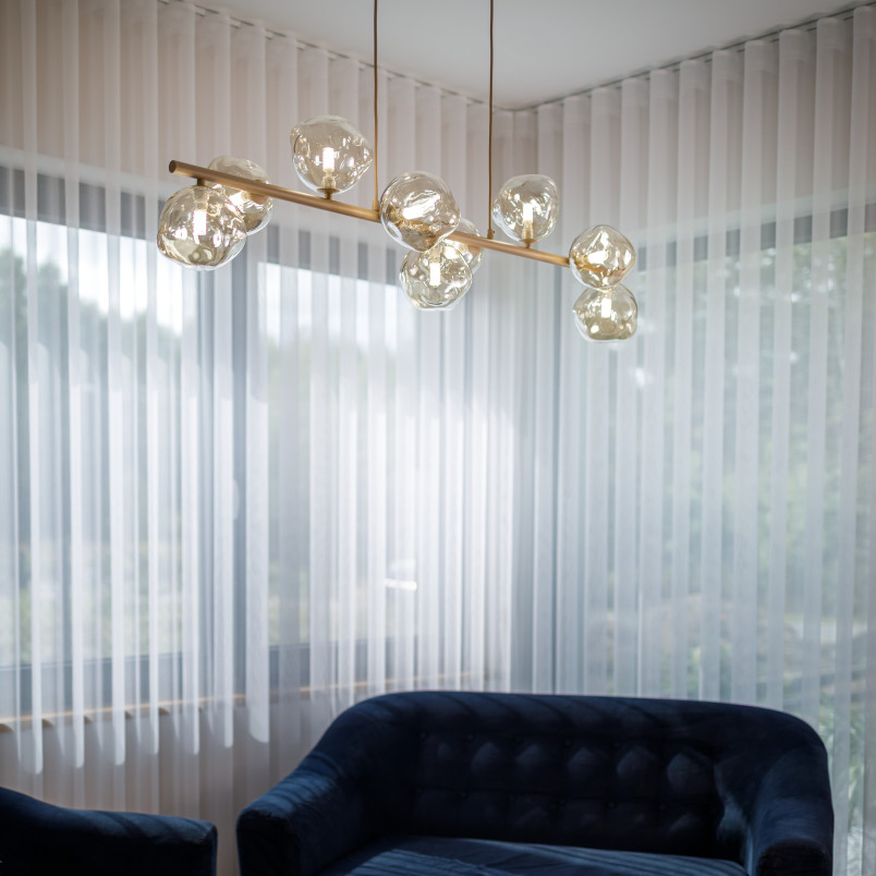 Lampa wisząca szklana Lava Sabia TK Lighting | Modern | 116cm