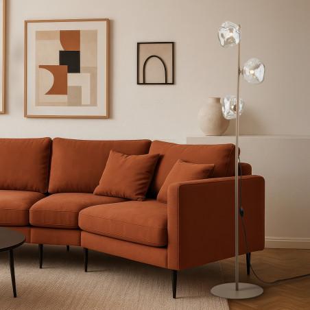 Lampa podłogowa szklana Lava Sabia TK Lighting | Modern | 3 punkty