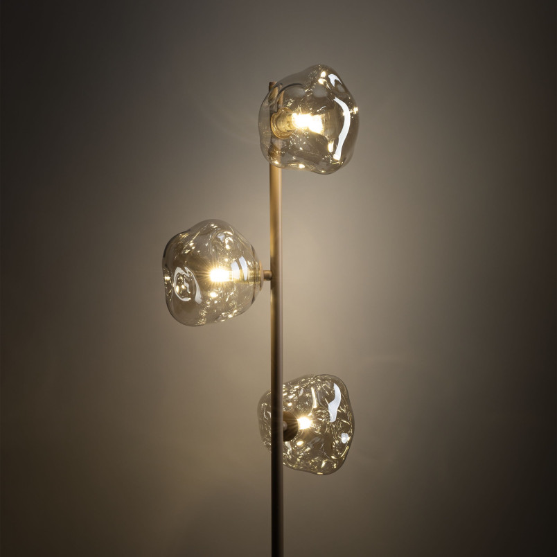 Lampa podłogowa szklana Lava Sabia TK Lighting | Modern | 3 punkty