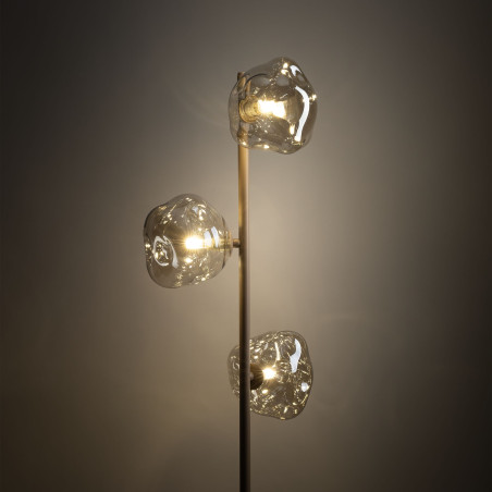 Lampa podłogowa szklana Lava Sabia TK Lighting | Modern | 3 punkty