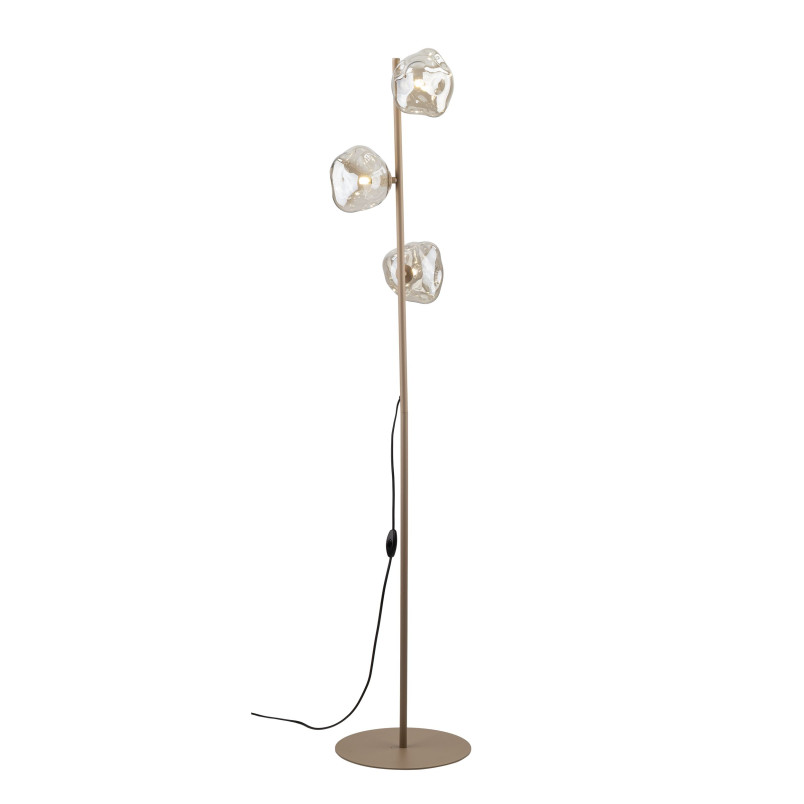 Lampa podłogowa szklana Lava Sabia TK Lighting | Modern | 3 punkty