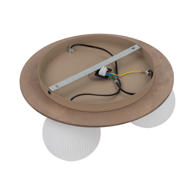 Plafon szklany 3 kule Virlo biały/beż TK Lighting - Skandynawski design