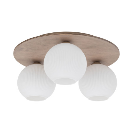 Plafon szklany 3 kule Virlo biały/beż TK Lighting - Skandynawski design
