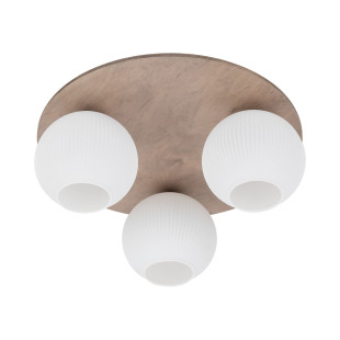 Plafon szklany 3 kule Virlo biały/beż TK Lighting - Skandynawski design