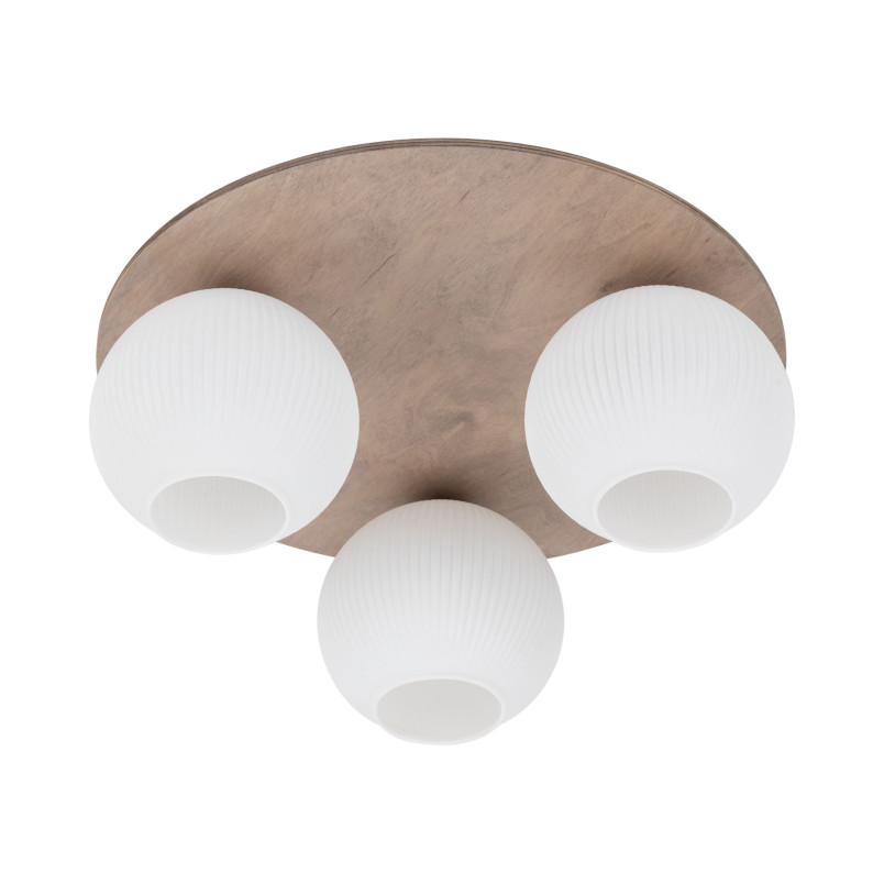 Plafon szklany 3 kule Virlo biały/beż TK Lighting - Skandynawski design
