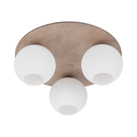 Plafon szklany 3 kule Virlo biały/beż TK Lighting - Skandynawski design